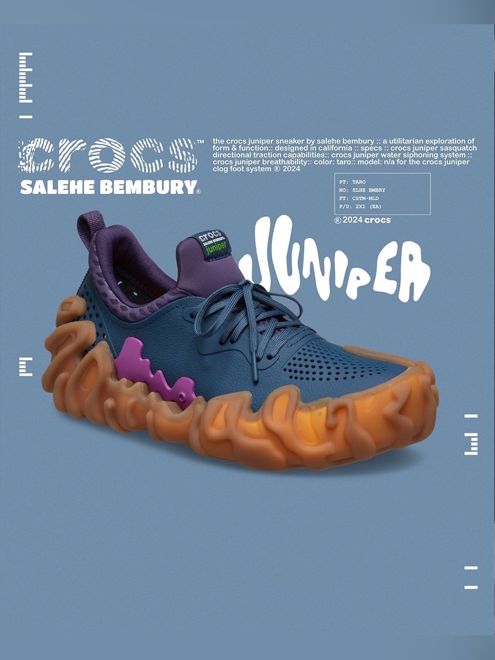 Crocs Pollex Juniper by Salehe Bembury Taro